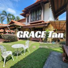 Contemporary Balinese design bungalow with Koi Pond @ Mutiara Homes.
