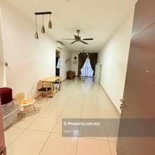 Akasa cheras, 3b2r, partly furnished, ready to move in