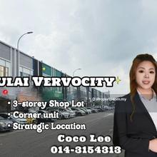 Kulai Vervocity @ Corner Strategic Location 3-storey Shop Lot