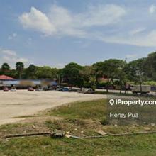 Ayer hitam town area with facing main road 
