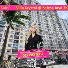 Skudai Villa Krystal @ Selesa Jaya Apartment Partial Furnished 3bed