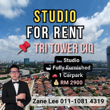 For Rent   l    Tri Tower Ciq   l   Studio
