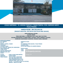 Auction Taman Tempua !! Below Market Price!