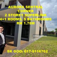Corner 2 storey superlink house 