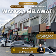 Roi 4% Freehold Double Storey Shoplot Wangsa Maju for Sale