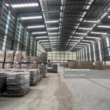 Big factory with high ceiling area, multiple storeys with low ceiling