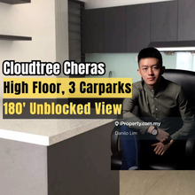 High Floor, 180' Unblocked View, 3 Carparks, 9/10 Good Condition