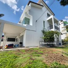 Corner house with amble car park space.