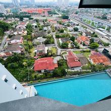 Swimming pool view 3 Bedroom for rent, Next to MRT, KTM Kajang