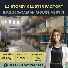 Taman Mount Austin, 1.5 Storey Cluster Factory For Rent