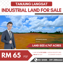 Pasir Gudang Tanjung Langsat 6.747 Acres Industrtial Land for Sale