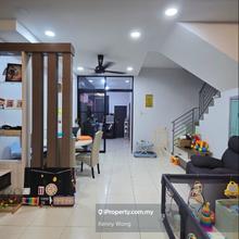 Freehold 2.5 storey landed house renovated balcony at scientex senai