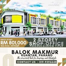 Balok Makmur, Kuantan - 2 Storey Shop-Office New Unit