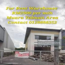 For Rent  Warehouse at Muara Tabuan Light Industrial Area Kuching