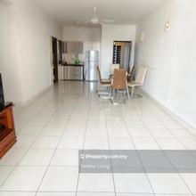 Big Balcony with Stainless Steel Built in Kitchen Cabinet 