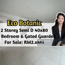 Eco Botanic, 2-Storey Semi-D 40x80, Gated Guarded, 4 plus 1 Bedroom