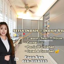 Indah Villa, Taman Setia Indah @ Corner Lot 2-storey Semi-D House