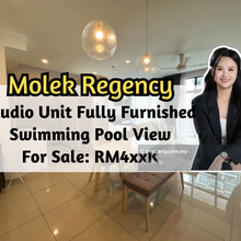Molek Regency, Studio Unit, Fully Furnished, Swimming Pool View
