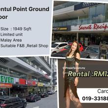 Sentul Point@ Ground Floor Shop Lot For Rent 