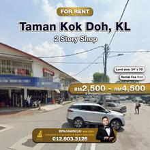 Taman Kok Doh, KL 2 Story Shop for Rent