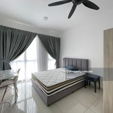 Clean & Cozy Partitioned Room with Good Quality Furniture