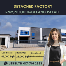 Ulu Choh, Gelang Patah Detached Factory For Sale