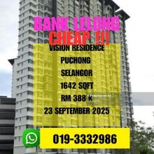 Bank Lelong Vision Residence Puchong Selangor