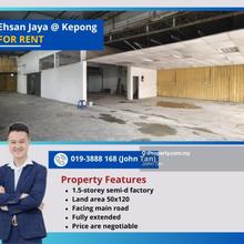 Limited unit for 50x120 size and facing main road