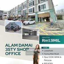 Facing Main Road  3 storey Shop-Office Alam Damai Cheras For Sales