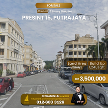 Presint 15, Putrajaya 3 Storey Shop Lot For Sale 