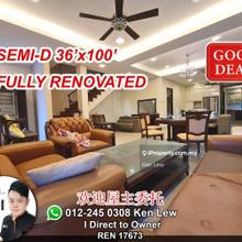 Semi-D with side and back land