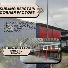 Subang Bestari Corner Detached Factory For Rent 
