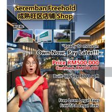 ROI 7% Freehold shop & ready to movein unit for sale rm500,000