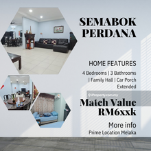 Match Value Grand Fully Renovated 2 Sty Terrace House Semabok Perdana