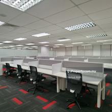 PJ Fully Fitted office, walking distance to LRT for rent