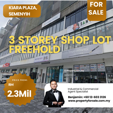 Kiara Plaza, Semenyih Freehold 3sty Shop For Sale 