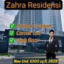 Zahra Residensi, Corner Lot, Kitchen Cabinet, High Floor