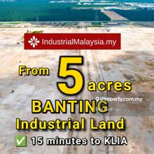 Banting Industrial Land, Full Infrastructure, Ready To Build, KLIA