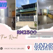 Hijayu 3a 2 storey terrace for rent at bandar seri sendayan
