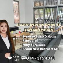 Taman Impian Emas @ Brand New Renovated 2-storey Semi-D House