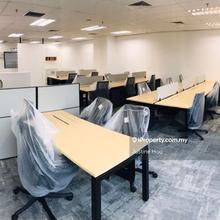 Fully furnished office Tower 2, size 1275 sf 