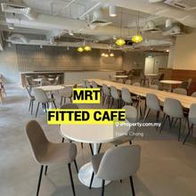 MRT. Fitted cafe, fully equipped kitchen