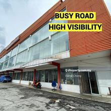 Busy road, 3 storeys, no lift