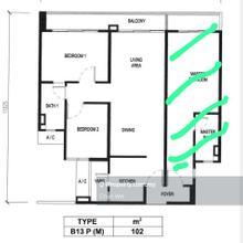 The Valley Residences Setiawangsa 2r1b 1/cp