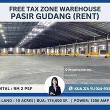 Pasir Gudang Free Trade Zone Bua 174k Warehouse 