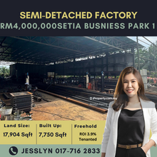 Setia Busniess Park 1,  Semi-Detached Factory For Sale