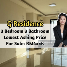 Lowest Asking Price, G Residence, 3 Bedroom 3 Bathroom, 2 Parking Lot