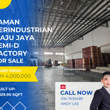Kempas Taman Maju Jaya Semi-D Factory for Sale