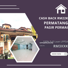 Cash Back rm22k Full Loan 2 Teres Permatang Pasir Permai Padang Temu