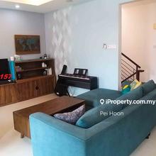 A gated garden village. 3-storey terrace garden villas
